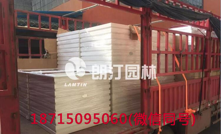 方形漏斗花箱進行城市生態空間裝飾